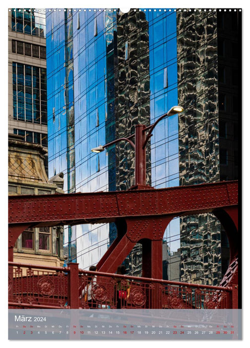 Architecture Facets Chicago 2024 (CALVENDO Wall Calendar 2024) 