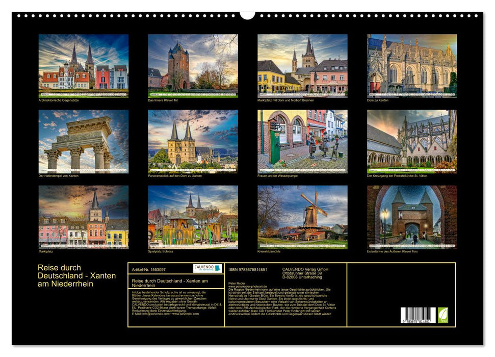 Travel through Germany - Xanten on the Lower Rhine (CALVENDO wall calendar 2024) 