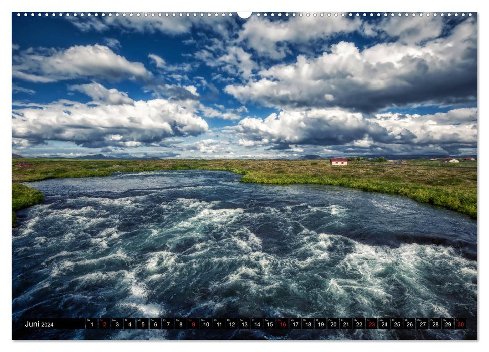 A tour through Iceland (CALVENDO Premium Wall Calendar 2024) 