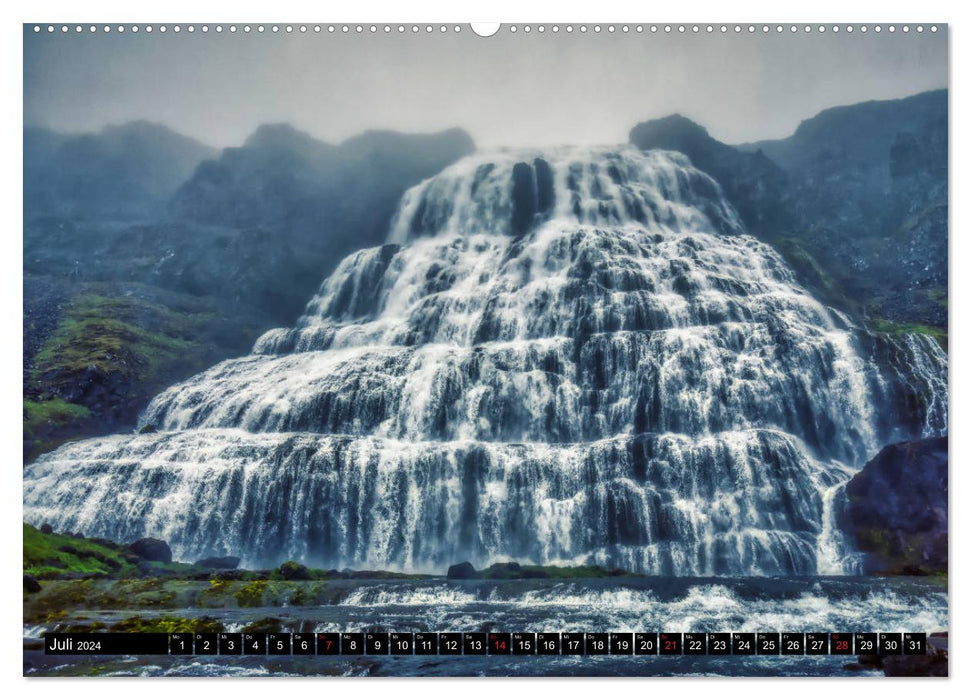A tour through Iceland (CALVENDO Premium Wall Calendar 2024) 