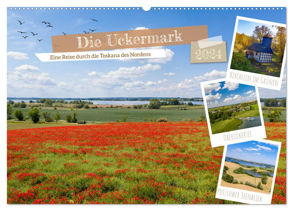 Die Uckermark - Eine Reise durch die Toskana des Nordens (CALVENDO Wandkalender 2024)