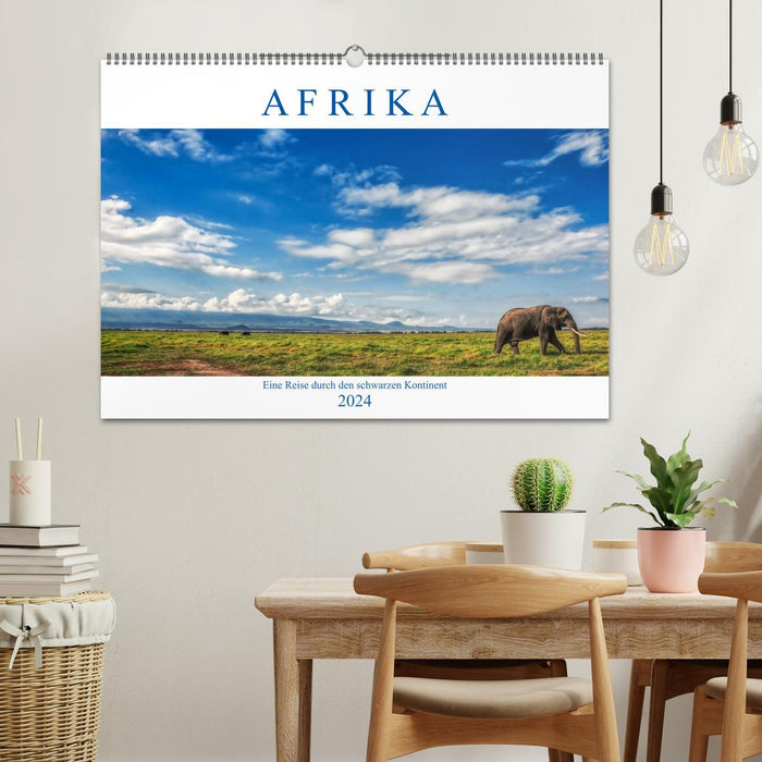 Afrika, eine Reise durch den schwarzen Kontinent (CALVENDO Wandkalender 2024)