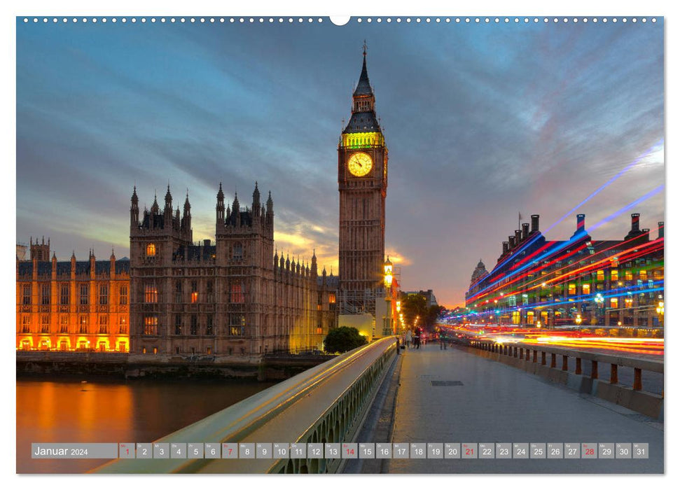 London Sehenswürdigkeiten (CALVENDO Wandkalender 2024)