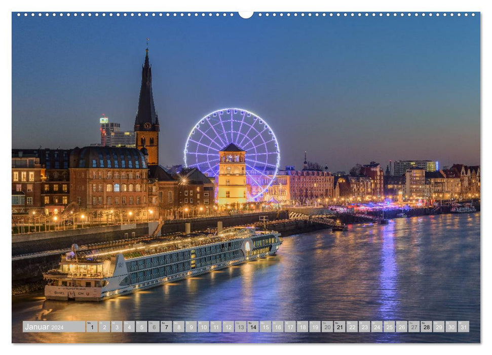 Wunderschönes Düsseldorf (CALVENDO Premium Wandkalender 2024)