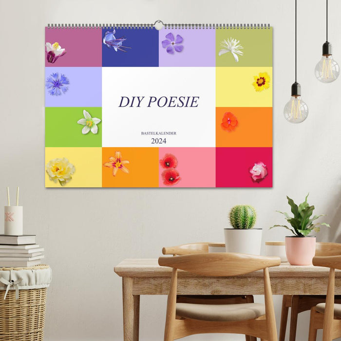 DIY POESIE - BASTELKALENDER (CALVENDO Wandkalender 2024)