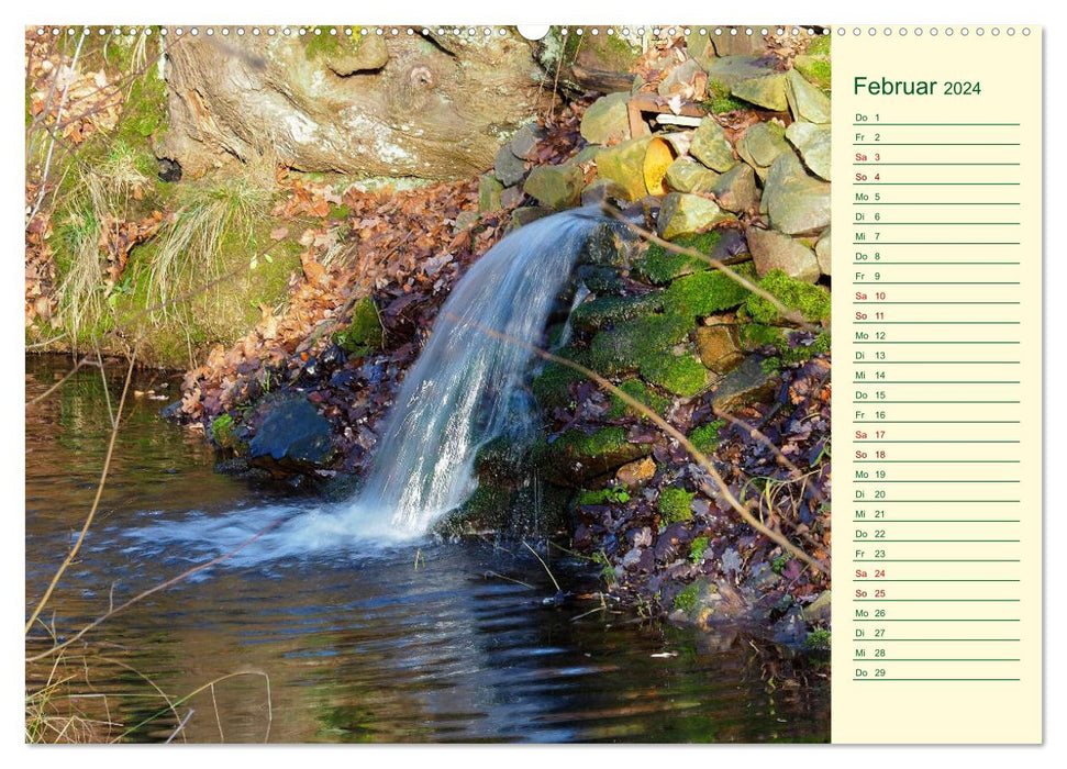 Sächsisches Naturschutzgebiet zwischen Colditz und Leisnig (CALVENDO Wandkalender 2024)