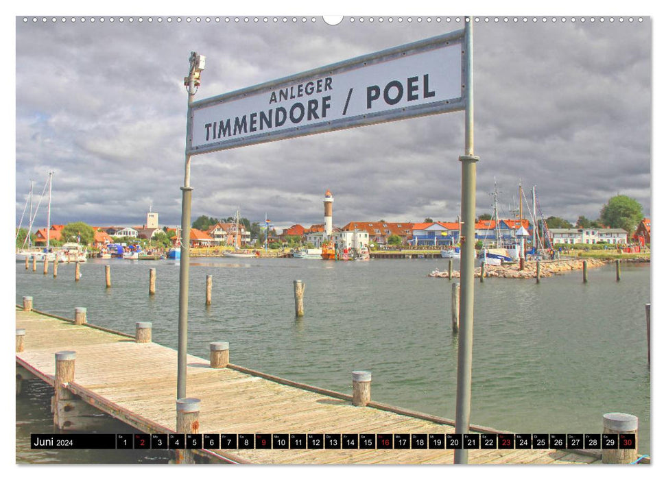 Insel Poel - Sehnsuchtsort in der Ostsee (CALVENDO Premium Wandkalender 2024)
