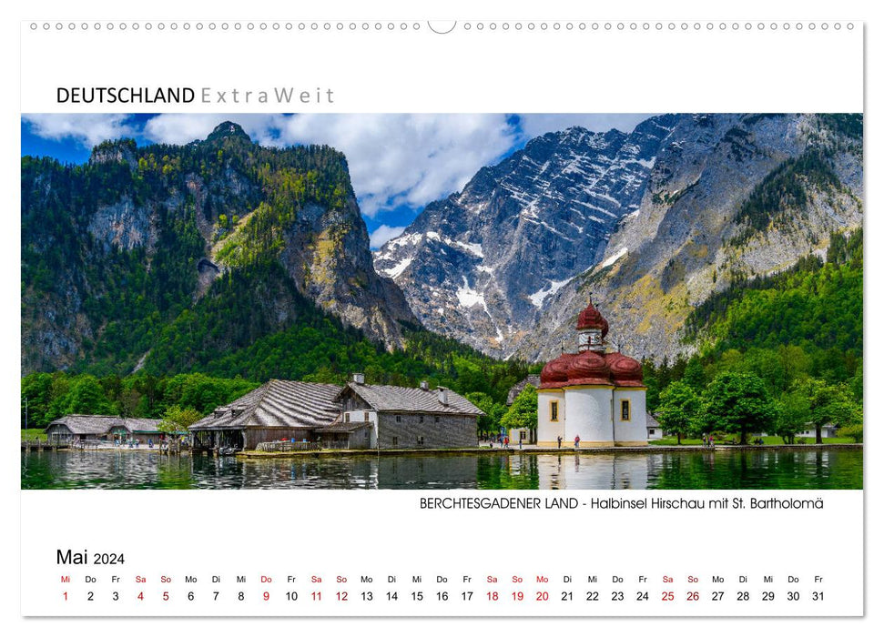 Impressionen aus dem BERCHTESGADENER LAND - Panoramabilder (CALVENDO Premium Wandkalender 2024)