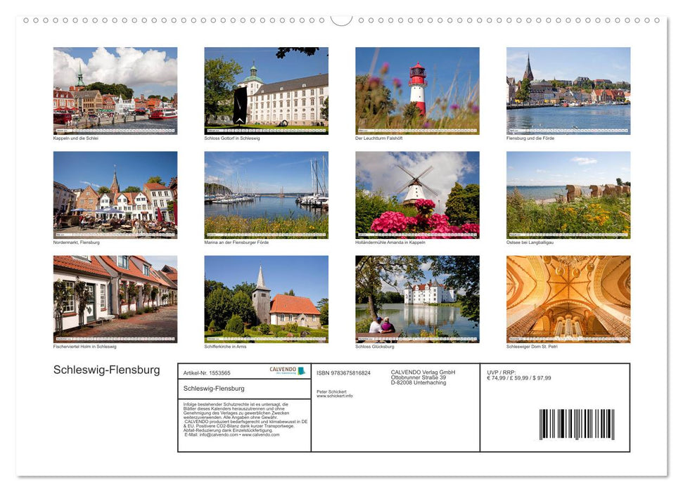 Schleswig-Flensburg (CALVENDO Premium Wandkalender 2024)