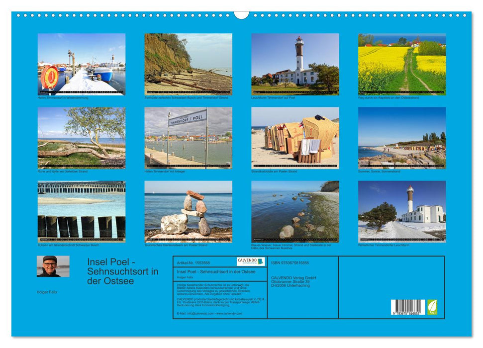 Insel Poel - Sehnsuchtsort in der Ostsee (CALVENDO Wandkalender 2024)