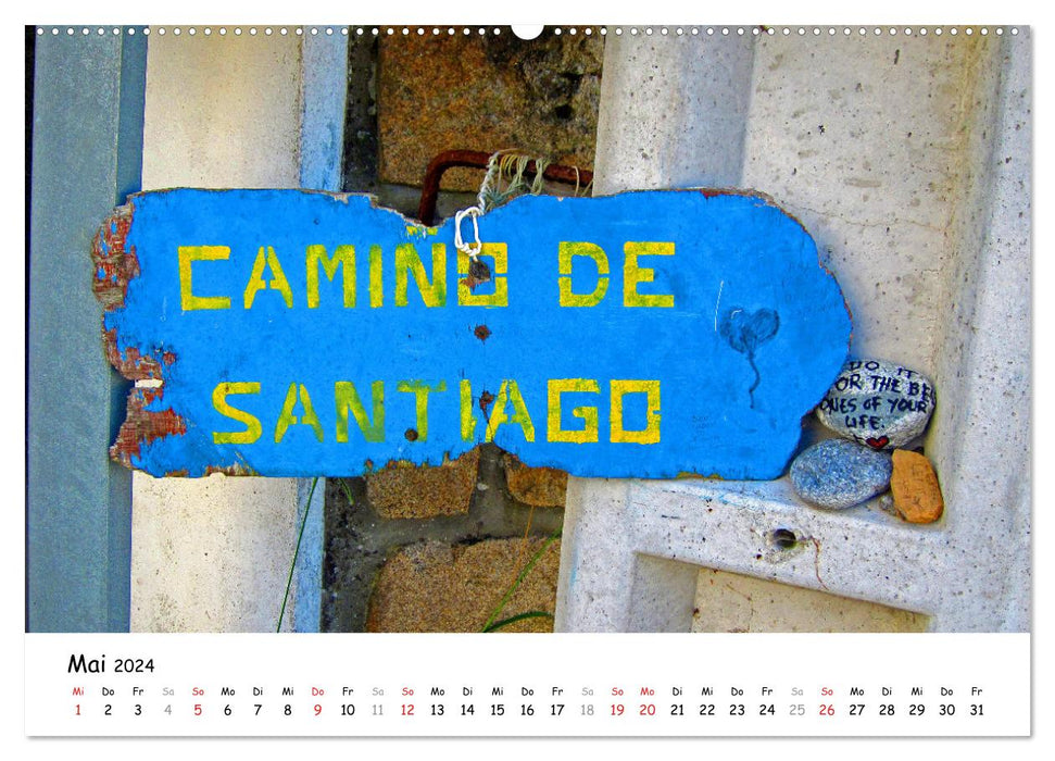 Jakobsweg - Camino Ingles (CALVENDO Wandkalender 2024)