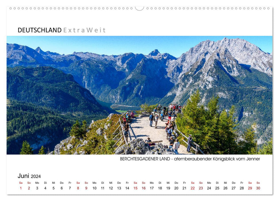Impressionen aus dem BERCHTESGADENER LAND - Panoramabilder (CALVENDO Wandkalender 2024)