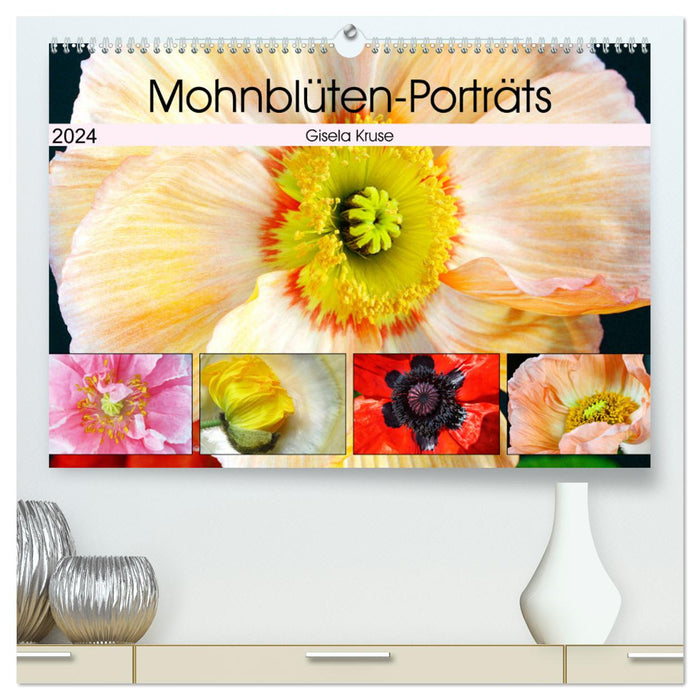 Mohnblüten-Porträts (CALVENDO Premium Wandkalender 2024)