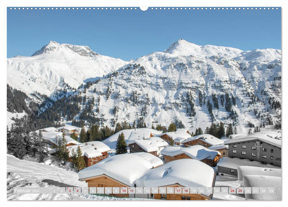 Arlberg - magic of winter (CALVENDO Wandkalender 2024)