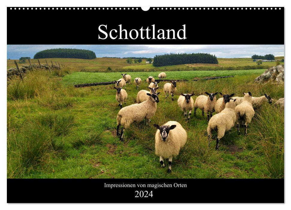 Schottland - Impressionen von magischen Orten (CALVENDO Wandkalender 2024)