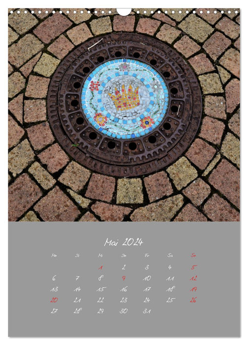 Faszination Kanaldeckel (CALVENDO Wandkalender 2024)