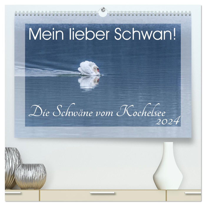 Mein lieber Schwan! Die Schwäne vom Kochelsee. (CALVENDO Premium Wandkalender 2024)