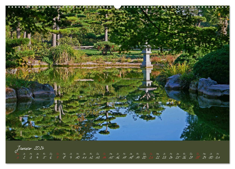 Düsseldorfer Nordpark (CALVENDO Premium Wandkalender 2024)