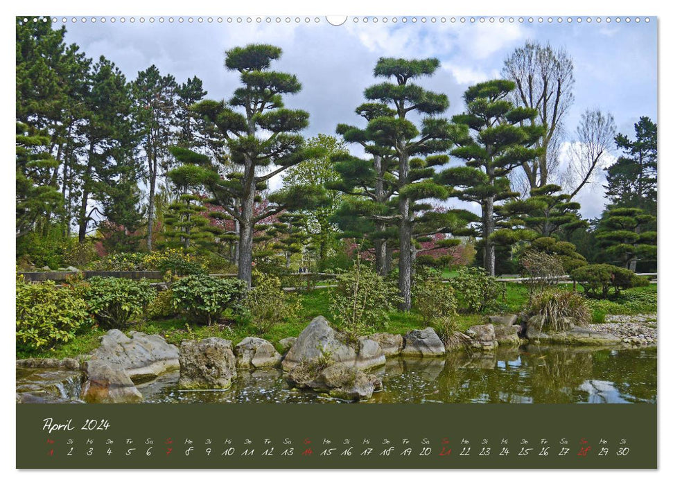 Düsseldorfer Nordpark (CALVENDO Premium Wandkalender 2024)