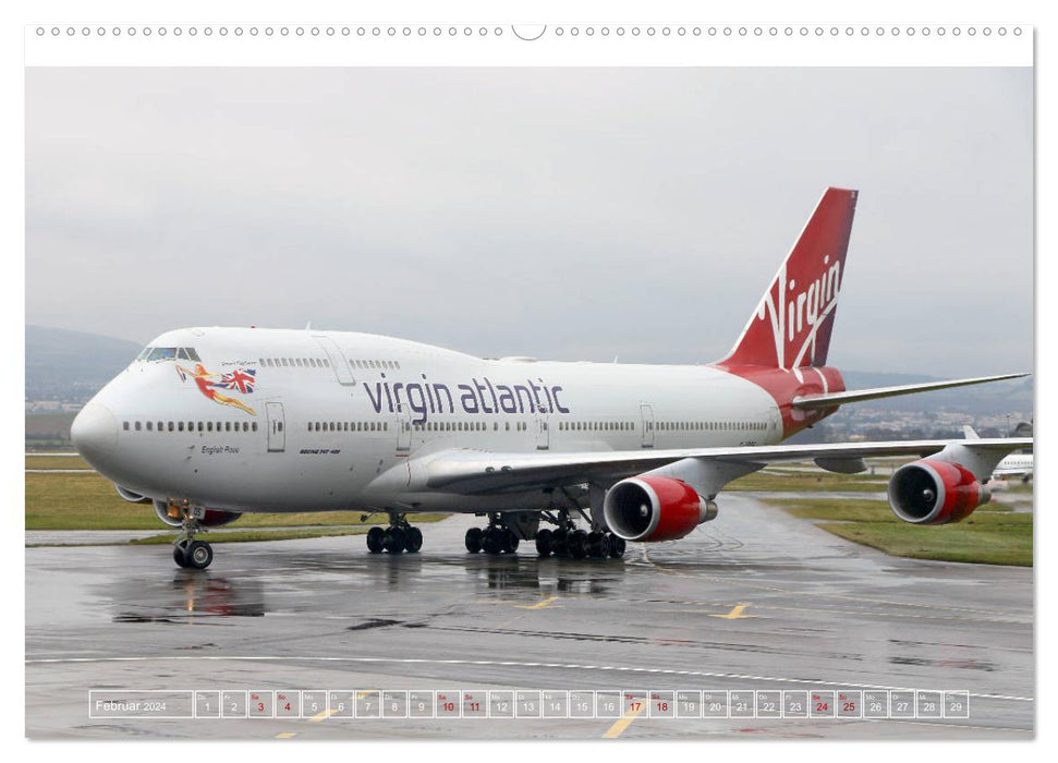 Boeing 747 - die Königin der Lüfte (CALVENDO Premium Wandkalender 2024)