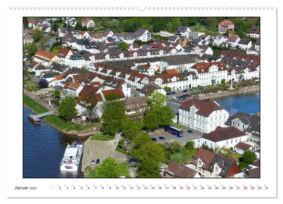 Bad Karlshafen, Ein barockes Hugenottenstädtchen an der Weser (CALVENDO Premium Wandkalender 2024)