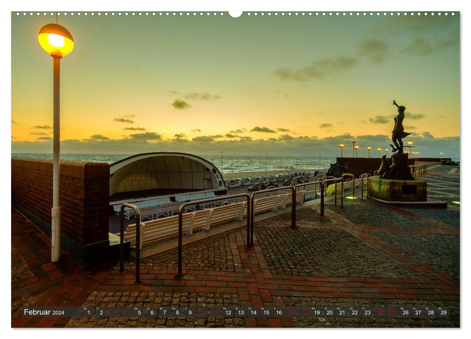 Ein Blick auf die Nordseeinsel Sylt (CALVENDO Premium Wandkalender 2024)