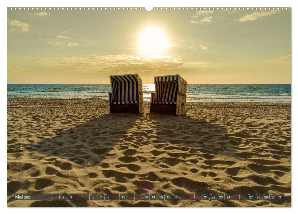 Ein Blick auf die Nordseeinsel Sylt (CALVENDO Premium Wandkalender 2024)