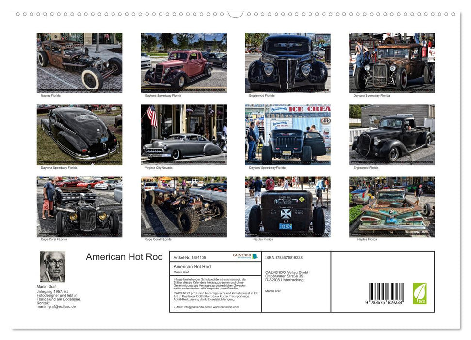 American Hot Rod (CALVENDO Premium Wandkalender 2024)