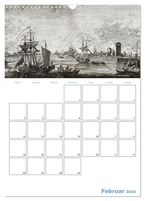 Segelschiffe - mit Planerfunktion (CALVENDO Wandkalender 2024)