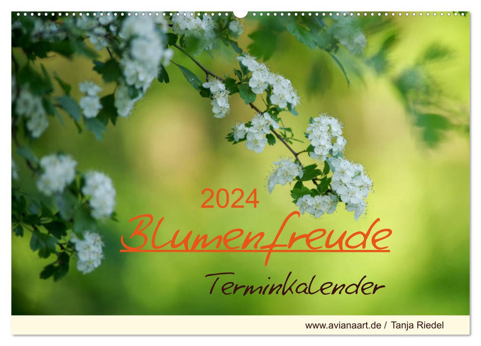 Blumenfreude Terminkalender (CALVENDO Wandkalender 2024)