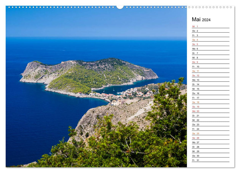 Griechische Inseln im Ionischen Meer (CALVENDO Wandkalender 2024)