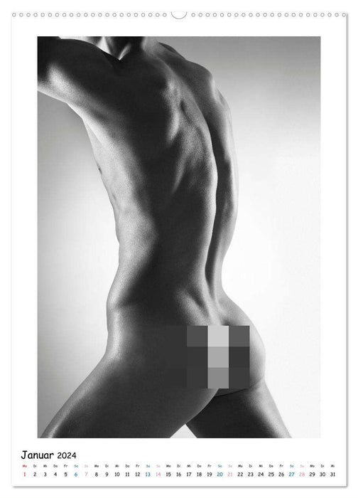Männer... Skulptur deluxe (CALVENDO Premium Wandkalender 2024)