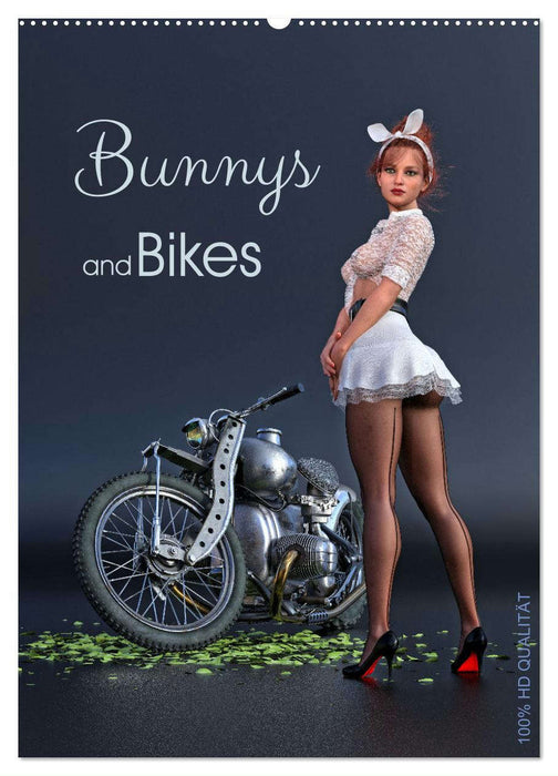 Bunnys and Bikes (CALVENDO Wandkalender 2024)