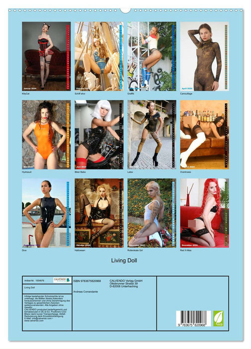 Living Doll - Fetish Flexi Girls (CALVENDO Premium Wandkalender 2024)