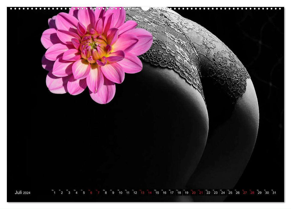 Erotik Art etwas Blumig POMBASTISCH (CALVENDO Premium Wandkalender 2024)
