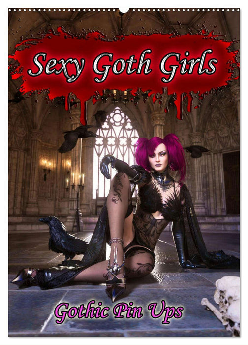 Sexy Goth Girls - Gothic Pin Ups (CALVENDO Wandkalender 2024)
