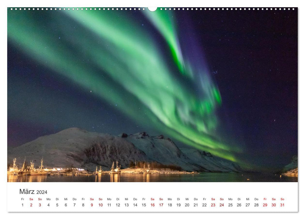 Polarlichter - Einzigartige Phänomene am Himmel. (CALVENDO Premium Wandkalender 2024)