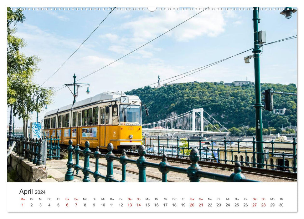 Budapest - Ungarns einzigartige Hauptstadt an der Donau. (CALVENDO Premium Wandkalender 2024)