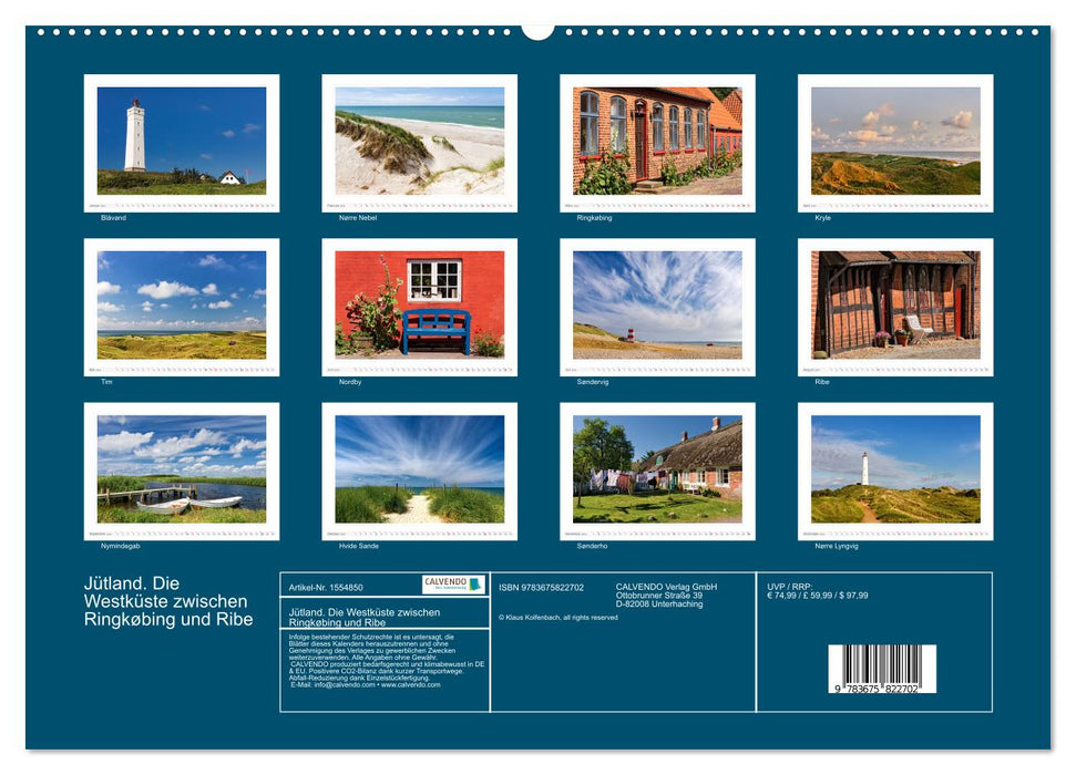 Jütland. Die Westküste zwischen Ringkøbing und Ribe (CALVENDO Premium Wandkalender 2024)