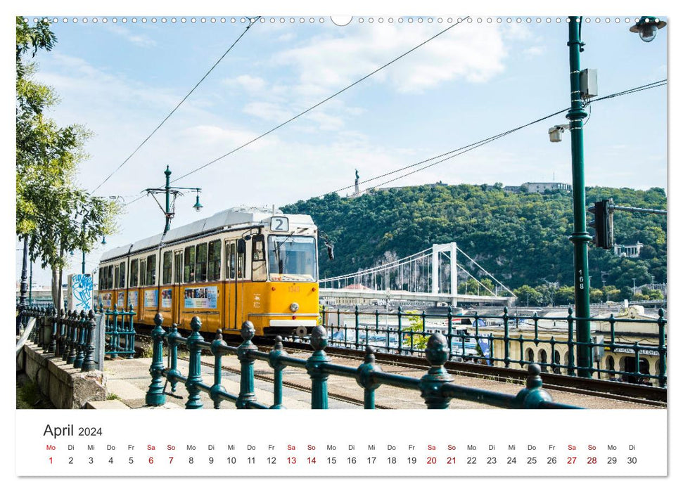 Budapest - Ungarns einzigartige Hauptstadt an der Donau. (CALVENDO Wandkalender 2024)