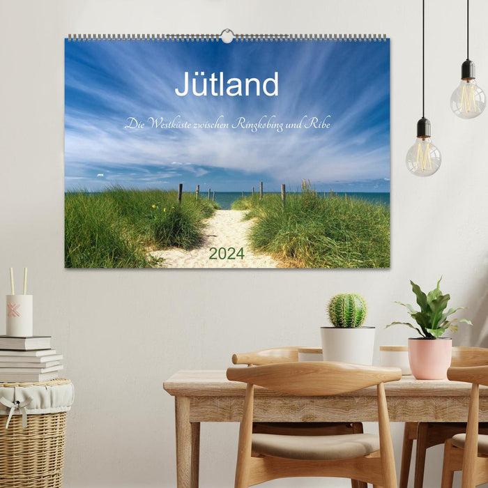 Jütland. Die Westküste zwischen Ringkøbing und Ribe (CALVENDO Wandkalender 2024)