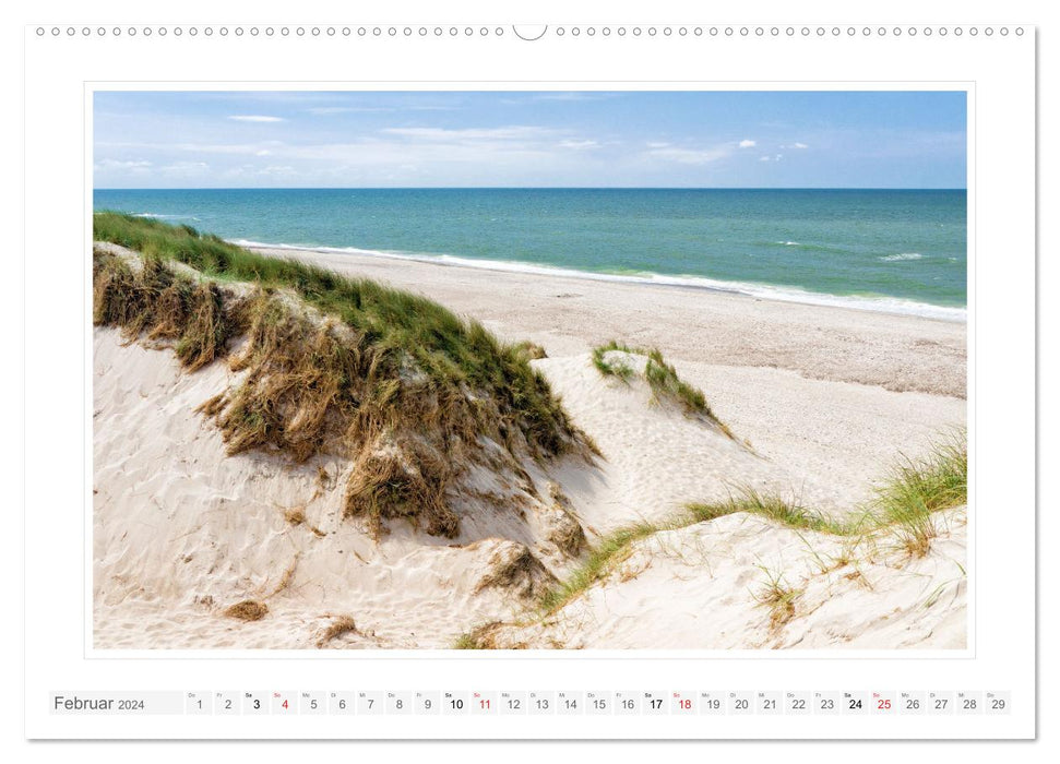 Jütland. Die Westküste zwischen Ringkøbing und Ribe (CALVENDO Wandkalender 2024)