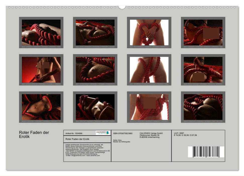 Roter Faden der Erotik (CALVENDO Premium Wandkalender 2024)