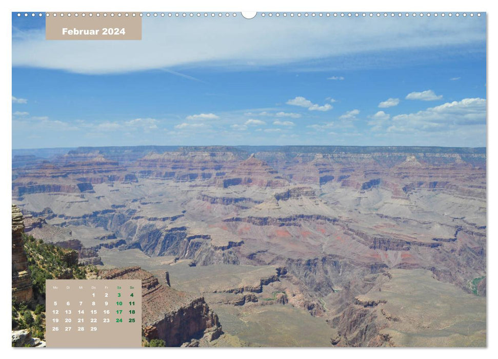 Erlebe mit mir die Schluchten des Grand Canyon (CALVENDO Premium Wandkalender 2024)