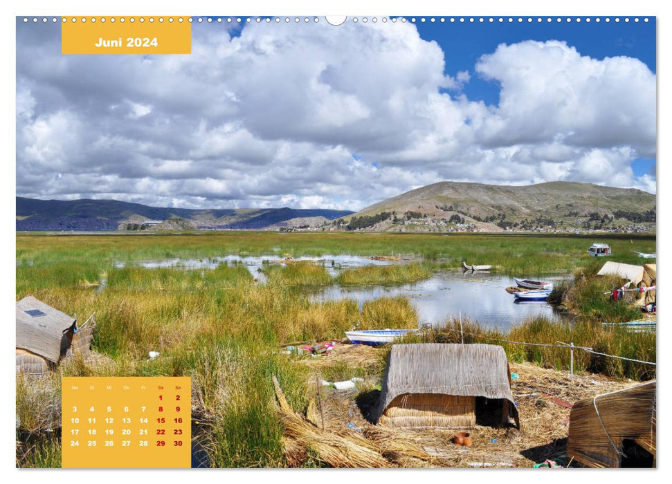 Erleb mit mir die Natur am Titicacasee (CALVENDO Premium Wandkalender 2024)