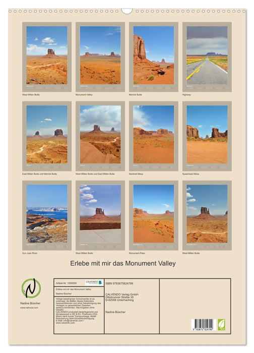 Erlebe mit mir das Monument Valley (CALVENDO Wandkalender 2024)
