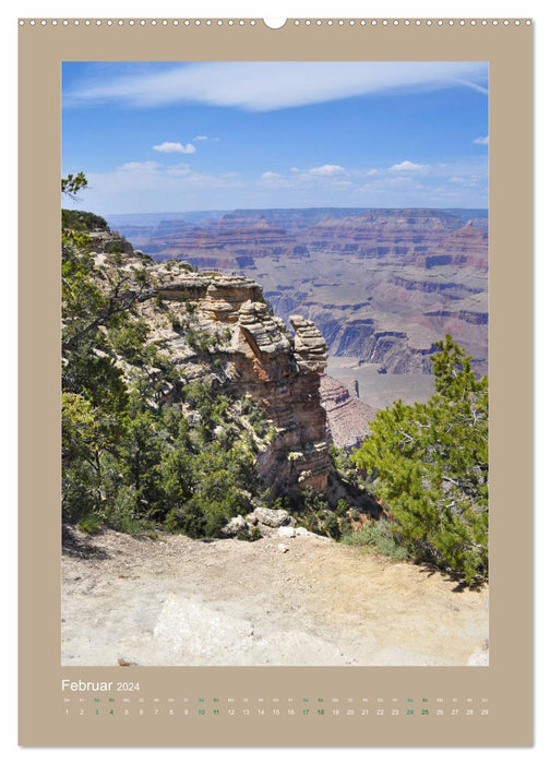Erlebe mit mir den Grand Canyon (CALVENDO Wandkalender 2024)