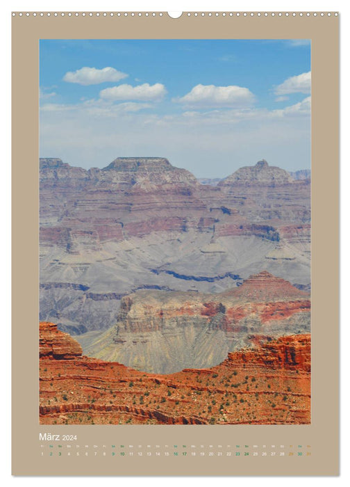 Découvrez le Grand Canyon avec moi (calendrier mural CALVENDO 2024) 