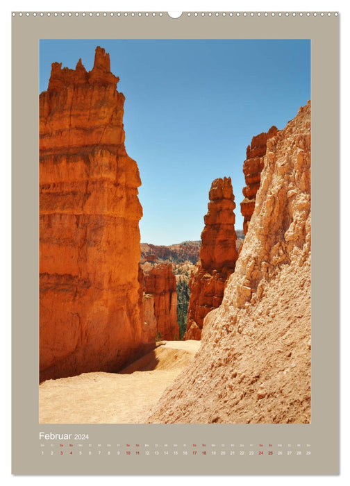 Découvrez le parc national de Bryce Canyon avec moi (calendrier mural CALVENDO 2024) 