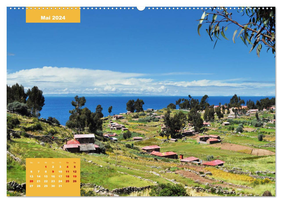 Découvrez la nature avec moi sur le lac Titicaca (calendrier mural CALVENDO 2024) 